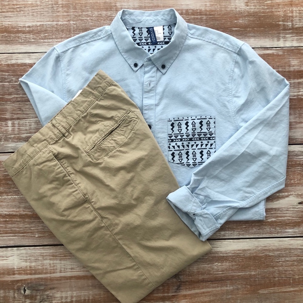 Men’s Button Front Oxford